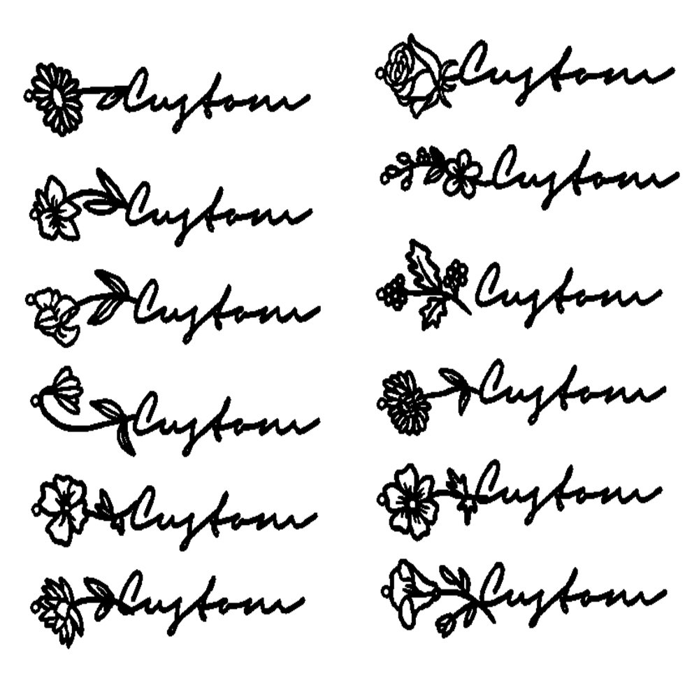 Unift Custom Name Flower Neckl - огляд і ціна Birth Flower Necklace
