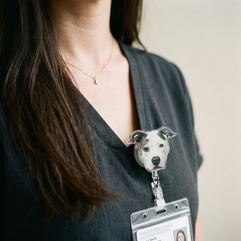 Custom Pet Photo Badge Reel ,P - огляд і ціна Pet Portrait Custom