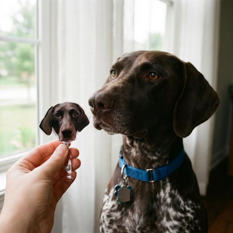 Custom Pet Photo Badge Reel ,P - огляд і ціна Pet Portrait Custom