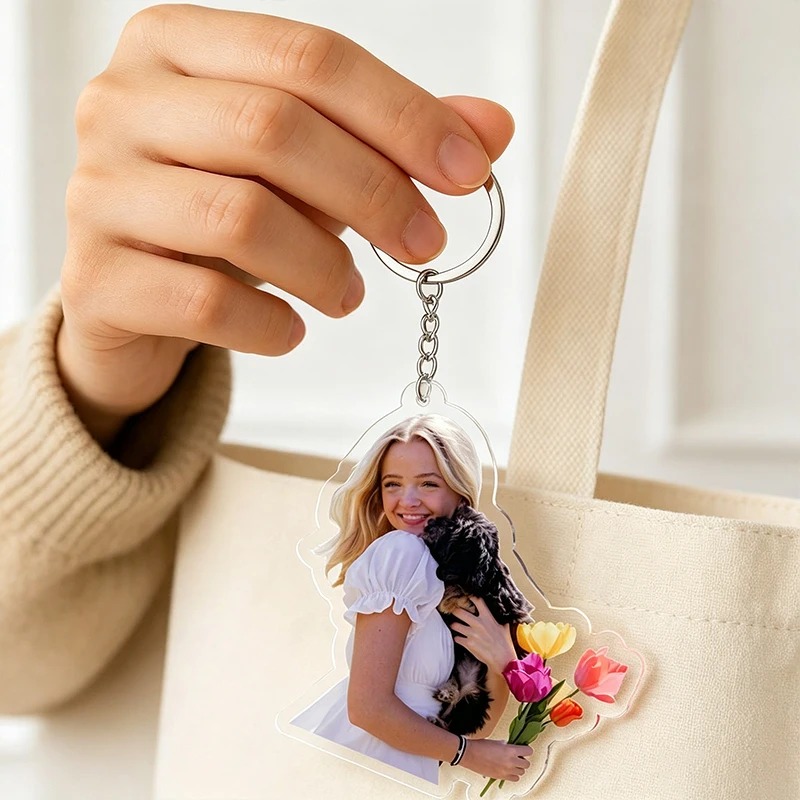 Custom Photo Acrylic Keychain  - огляд і ціна Pet Portrait Custom