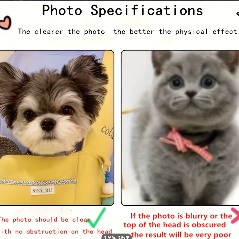 Custom Irregular Pet Acrylic S - огляд і ціна Pet Portrait Custom
