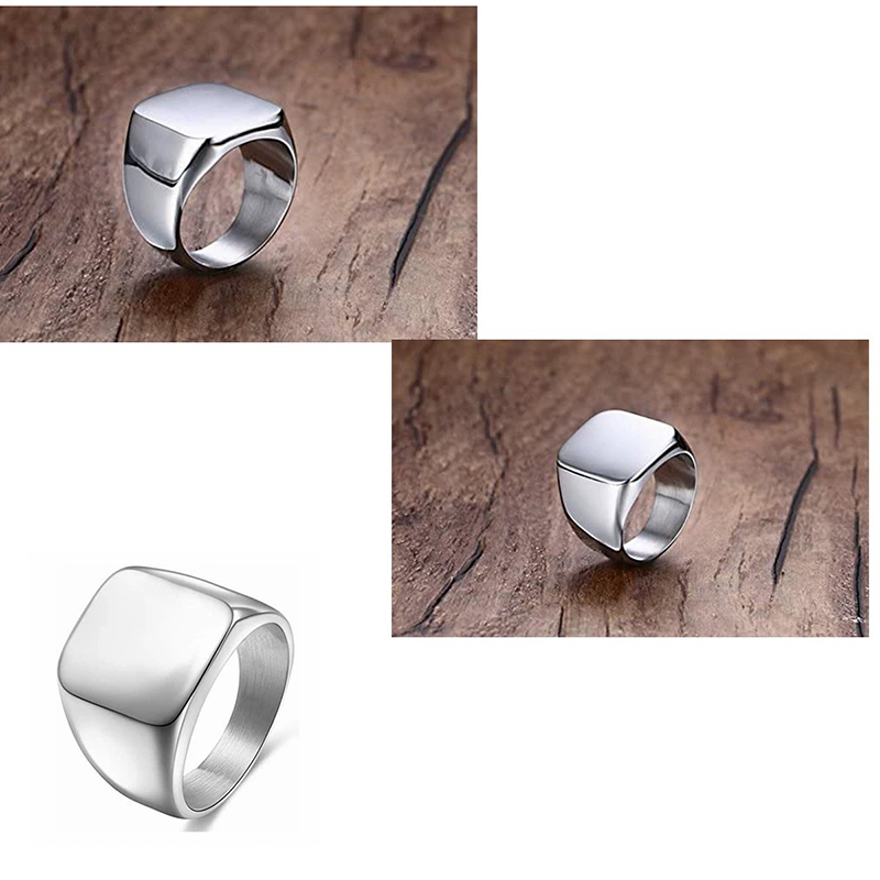 365 Stainless Steel Punk Rock  - огляд і ціна Initial Ring Custom